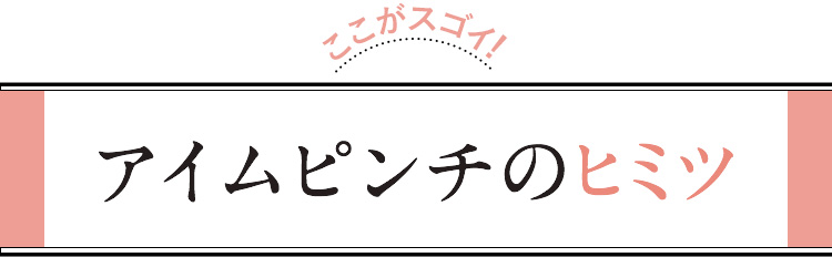 ここがスゴイ！ アイムピンチのヒミツ