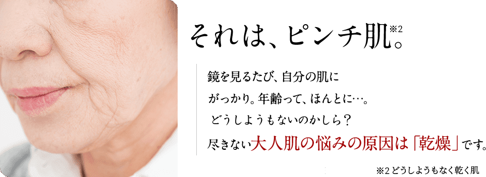 それは、ピンチ肌。